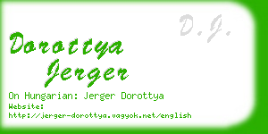 dorottya jerger business card